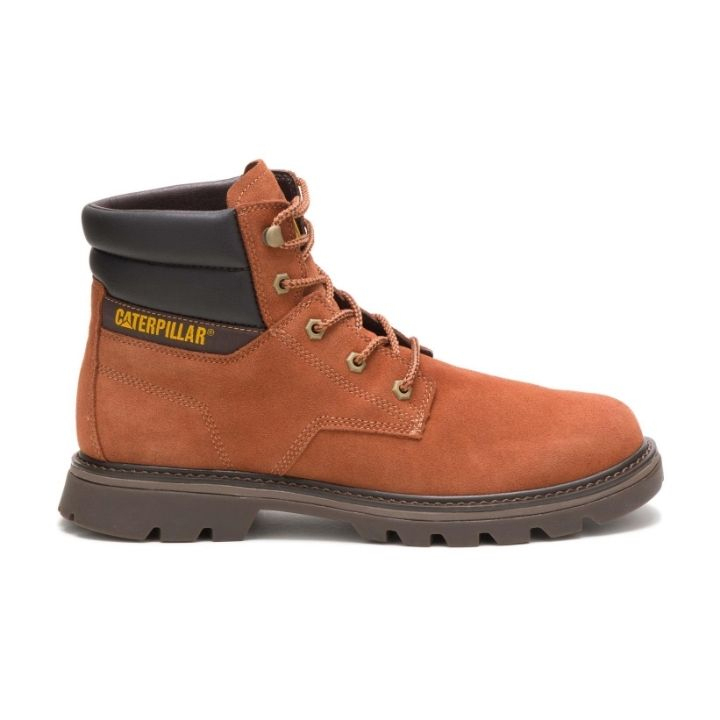 Caterpillar Boots South Africa - Cat Men's Quadrate Casual Boots Brown NC8726310